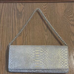 Valerie Steven’s EUC Elegant Gold Leather  Clutch Bag